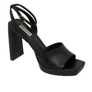 Steve Madden Black Women's Block Heel Sandals